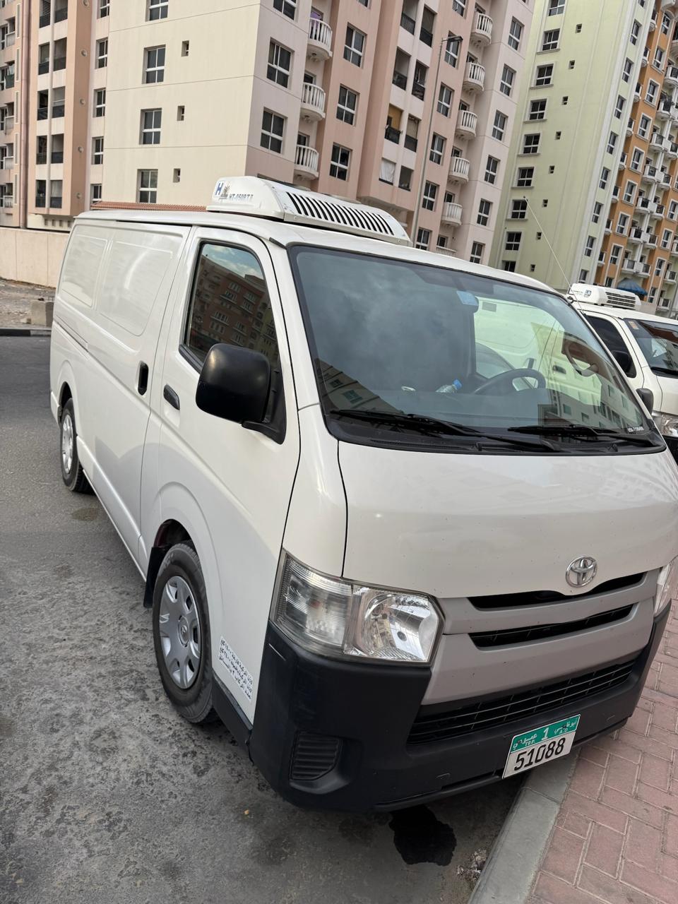 Chiller van rental in Abu Dhabi with refrigerated transport
