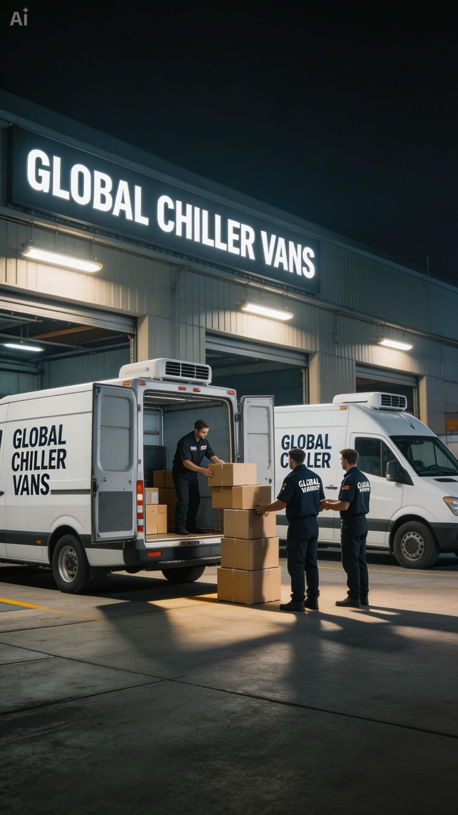 Global Chiller Van refrigerated delivery van in Dubai and Abu Dhabi UAE