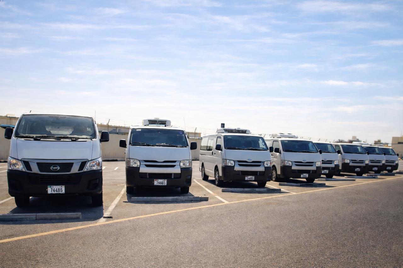Chiller Van for Rent in UAE fleet refrigerated delivery vans